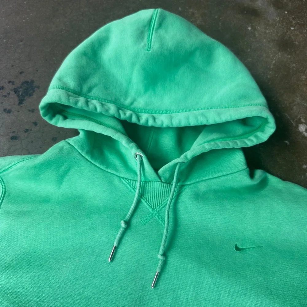 Nike Hoodie Womens Large Green Excellent Athletic Dept Pullover Sweatshirt